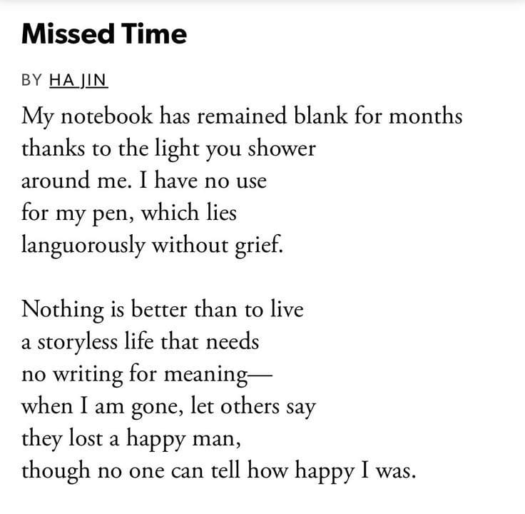 Missed Time (Ha Jin)