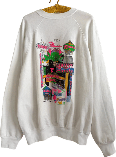 Vintage 1990s Las Vegas Strip Neon Graphic Crewneck