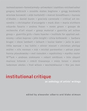 Institutional Critique (Alberro and Stimson)