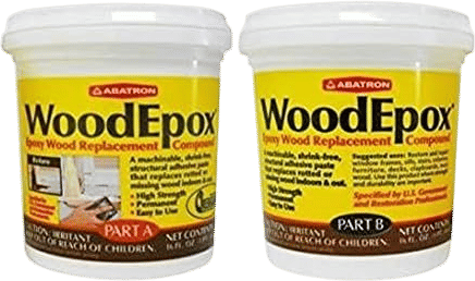 Abatron WoodEpox Kit - 2 Pint - 2-Part Structural Epoxy Adhesive Filler - Wood Filler Putty
