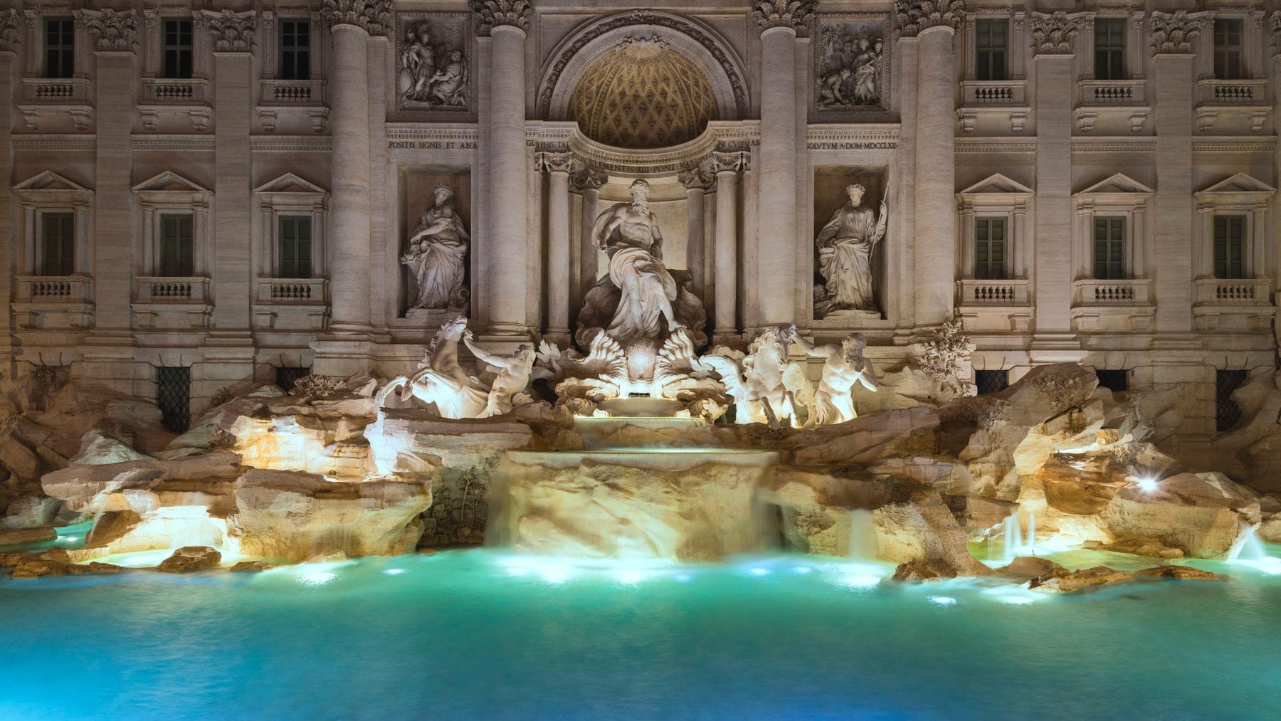 monuments at midnight