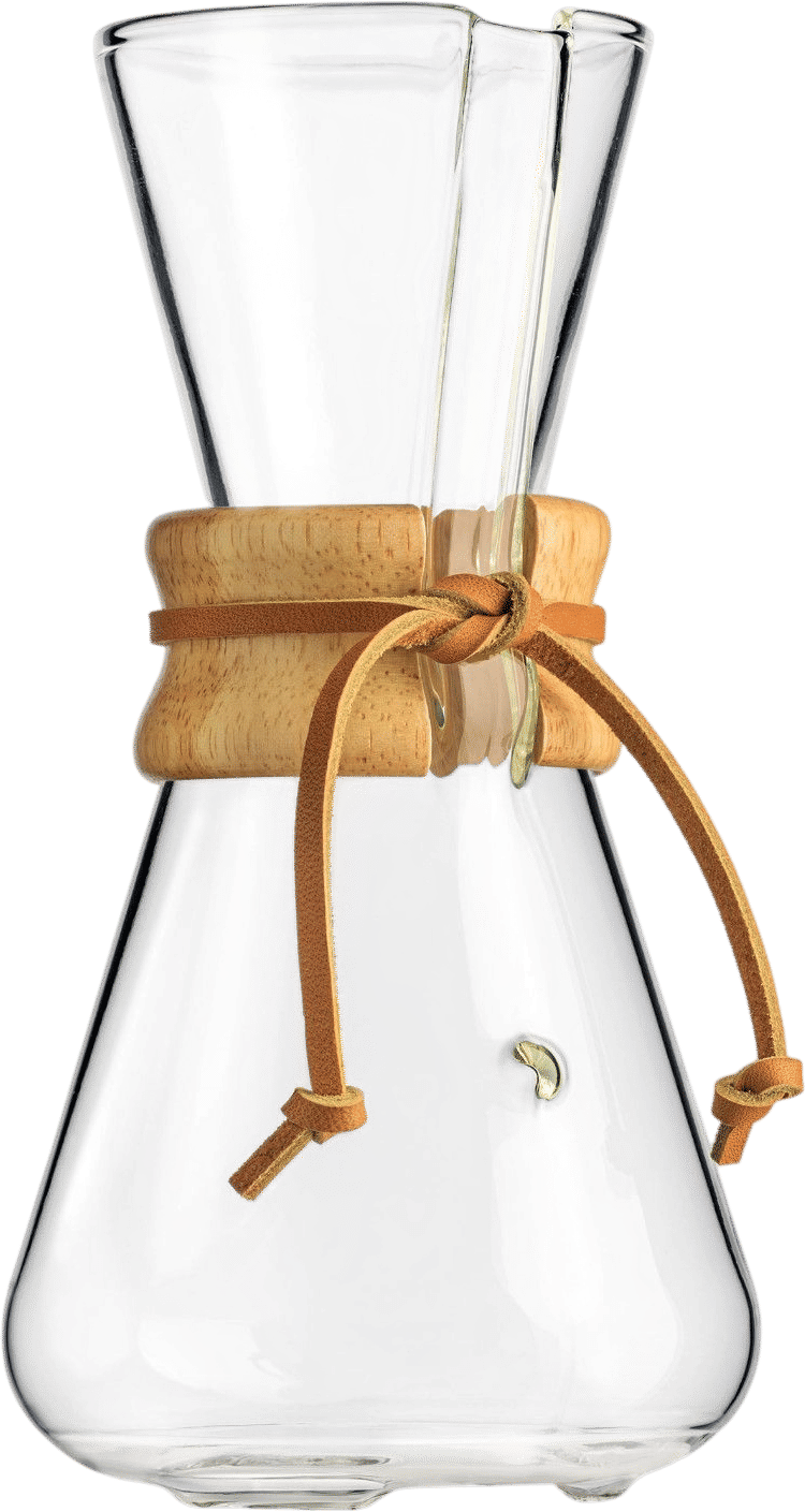 Three Cup Handblown CHEMEX®