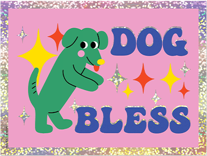 Dog Bless Sticker