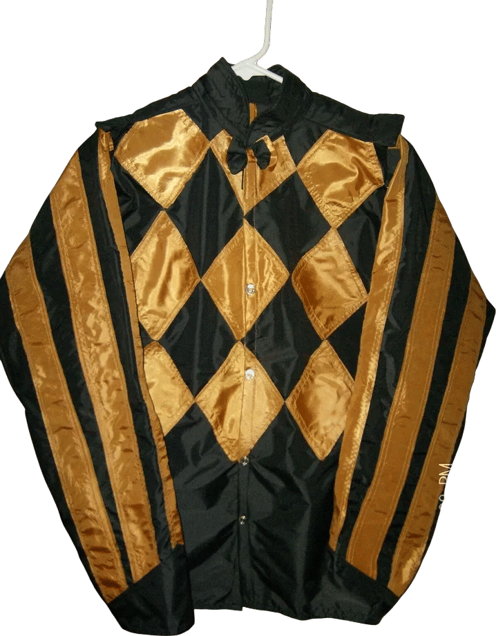 Black and Gold Jockey Silk Jacket
