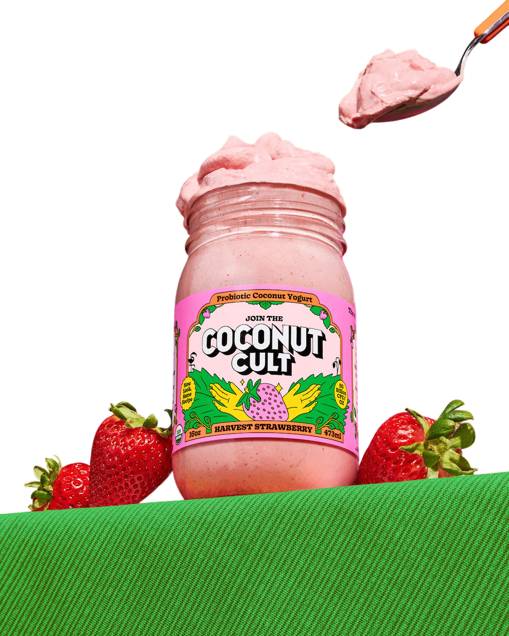Harvest Strawberry Probiotic Coconut Yogurt