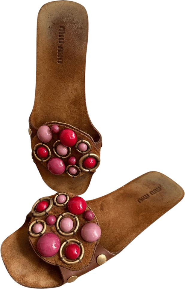 Vintage Miu Miu Slides - Etsy