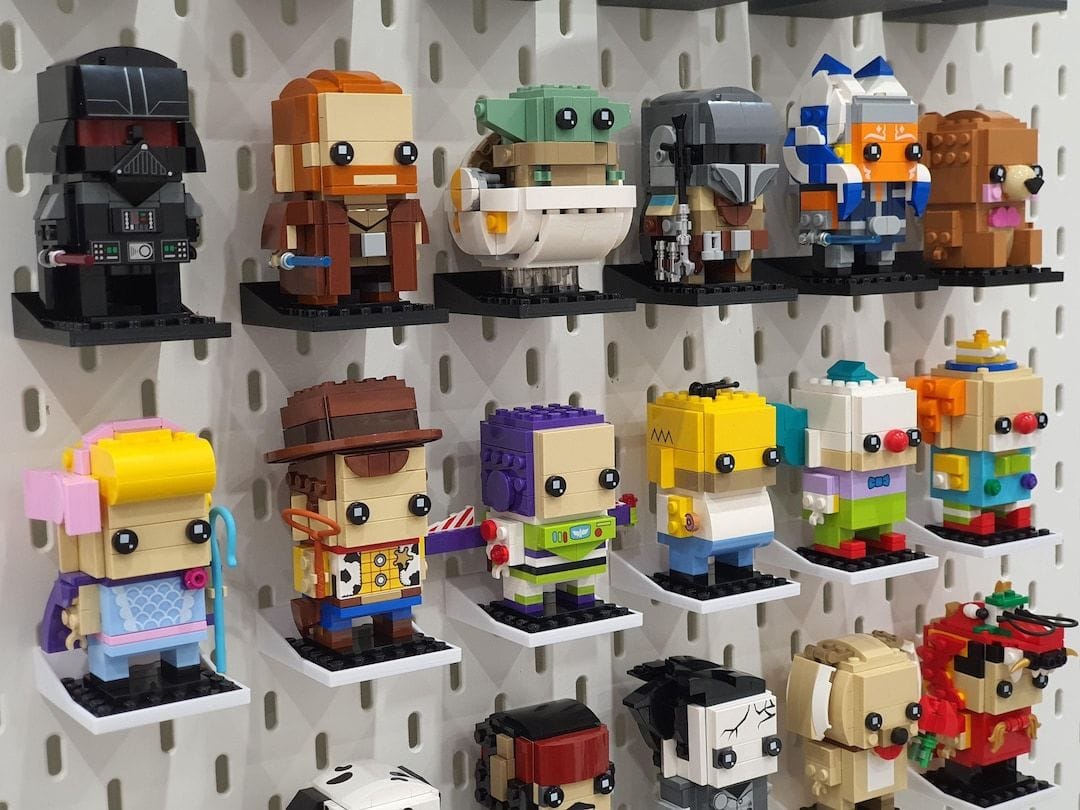 IKEA Skadis Brickheadz Display Shelf