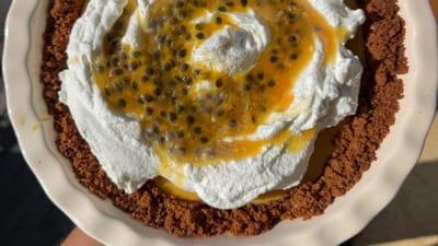 Passion Fruit Pie with Biscoff Crust Recipe
