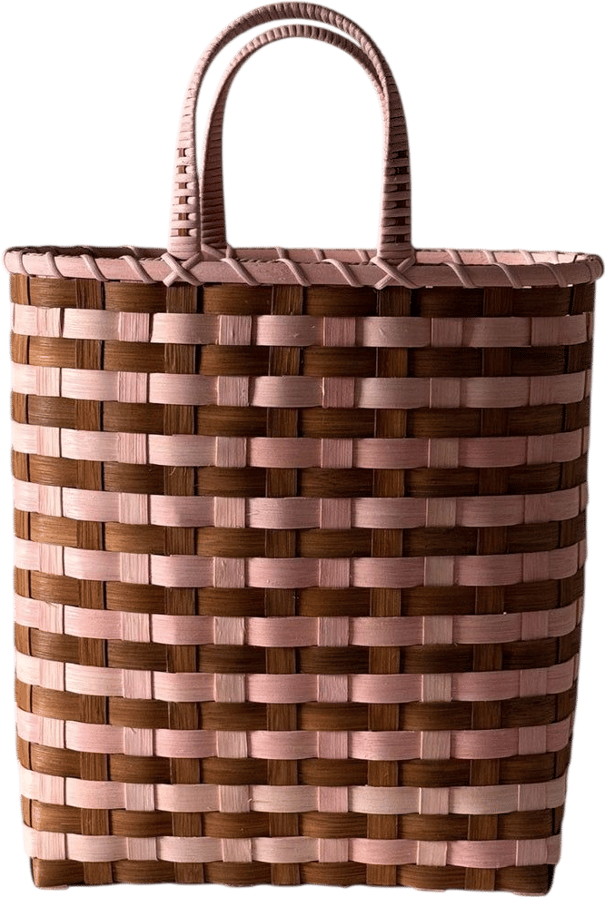 Retro-Striped Towel Tote