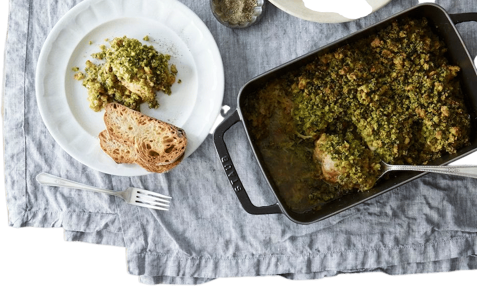 Chicken and Leek Gratin