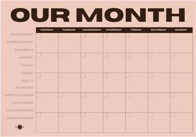 Our Month Planner