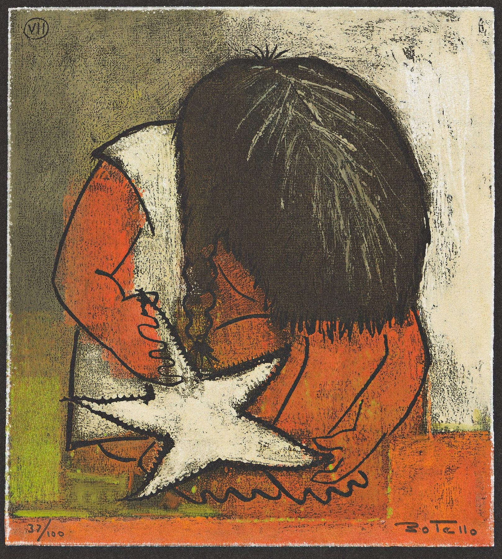 Niña Jugando con Estrella de Mar