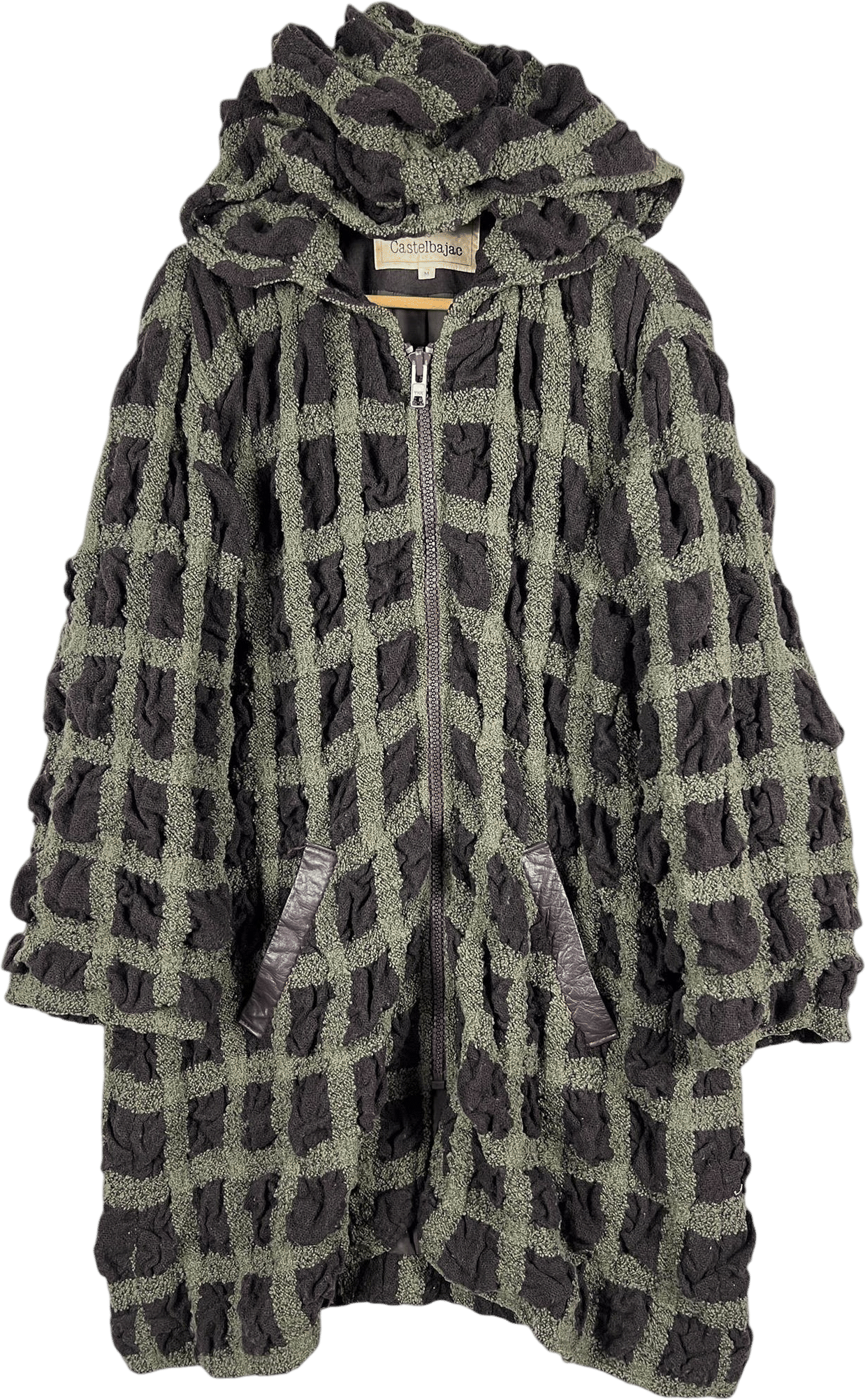 Rare Vintage 80s 90s Jean Charles De Castelbajac Wool Check Rhytm Jacket size M