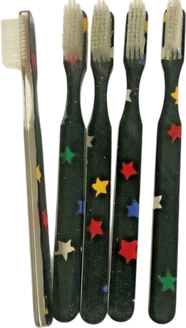 Vintage Designer Toothbrush 5-Pack