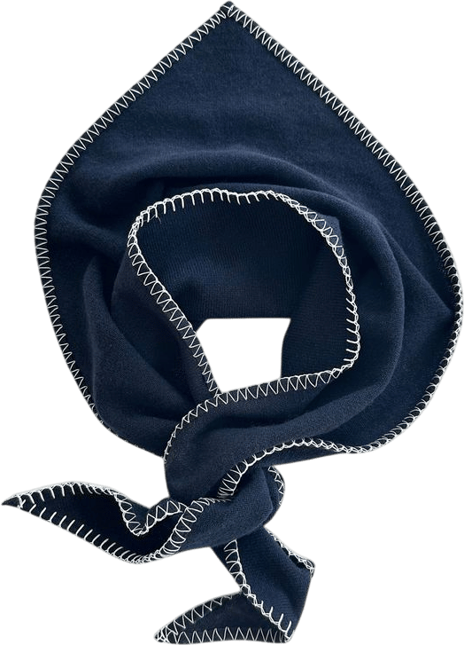 Simone Cashmere Whipstitch Scarf Bandana