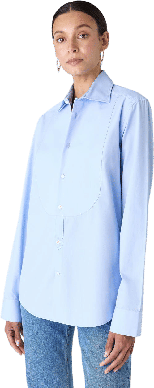 The Dress Shirt Curved Bib from With Nothing Underneath