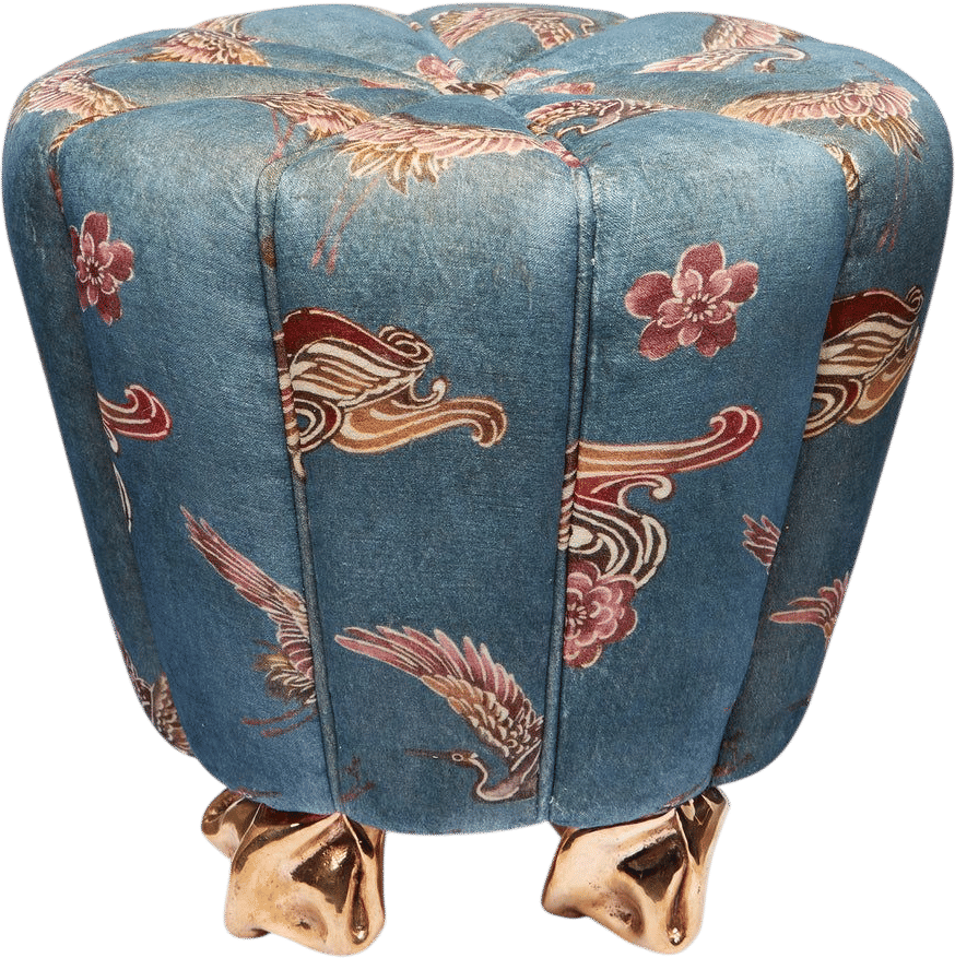 Bronze Crinkle Stool