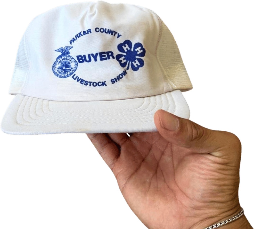 Vintage 80s Parker County Livestock Show Trucker Hat