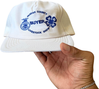 Vintage 80s Parker County Livestock Show Trucker Hat