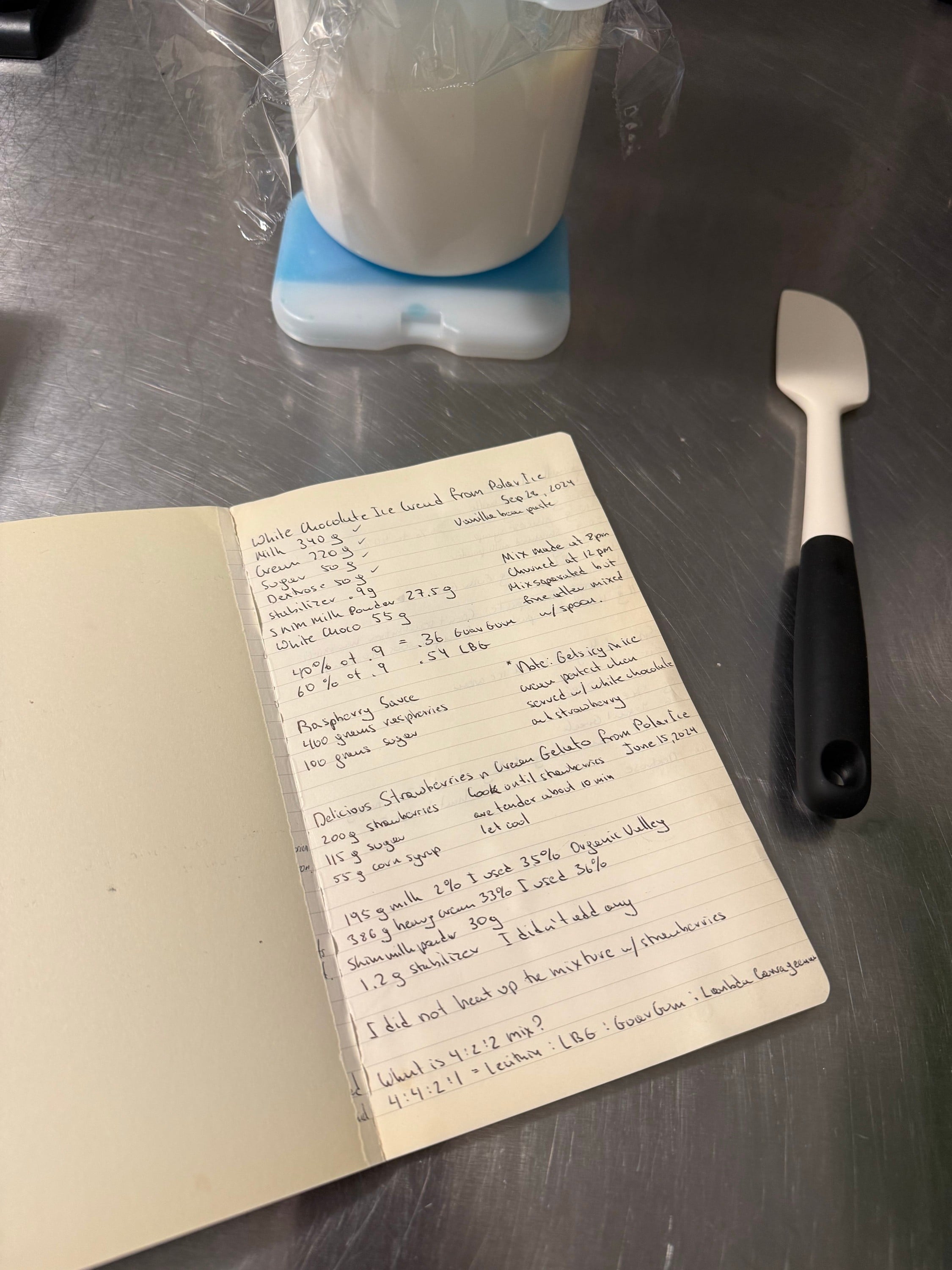 Kitchen Notebook or Whiteboard