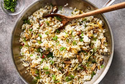 Sizzled Scallion Rice With Sardines Recipe