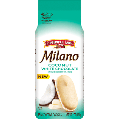 Milano Coconut White Chocolate Cookies